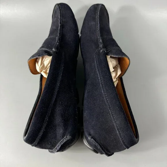 Prada Navy blue Suede Leather Driving Loafers, Size 7 (US8)